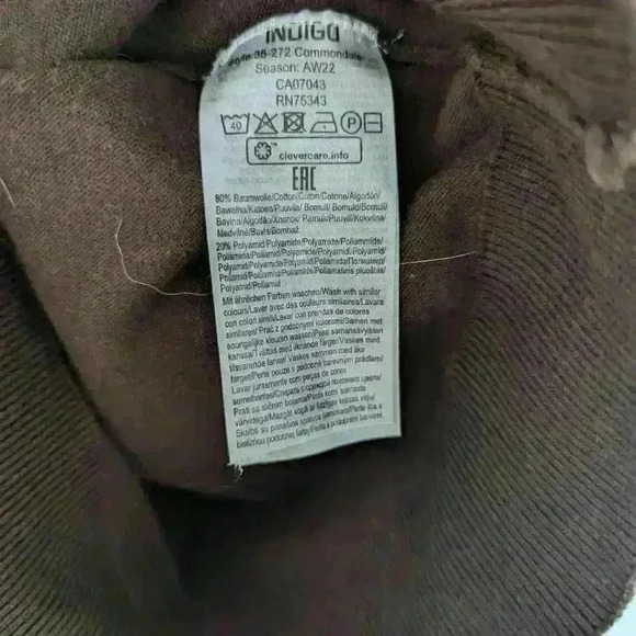 Indigo, long sleeve shirt , sweater, brown, size  medium - Picture 6 of 6